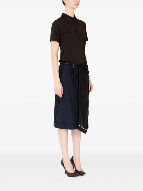 Maison Margiela asymmetric midi skirt - Blue