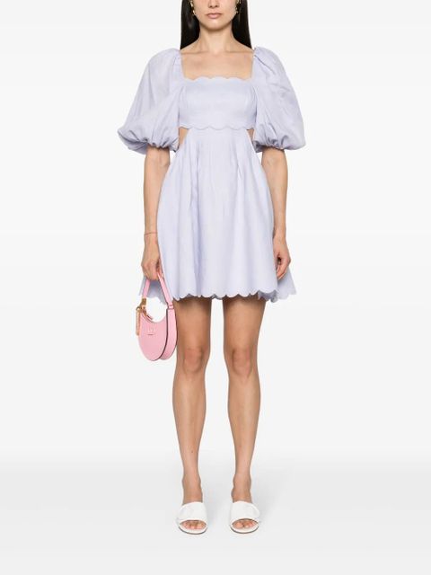 ZIMMERMANN Halliday linen minidress - Purple