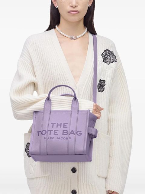 Marc Jacobs The Small Leather Tote Bag - Purple - zdjęcie produktu nr 2