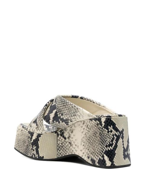 Paris Texas Vicky wedge sandals - Neutrals