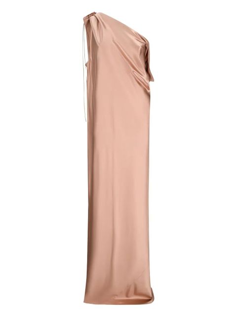 Max Mara one-shoulder drape-detail maxi dress - Neutrals - zdjęcie produktu nr 1