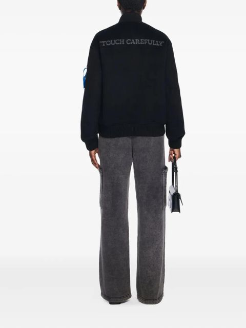 Off-White Quote bomber jacket - Black