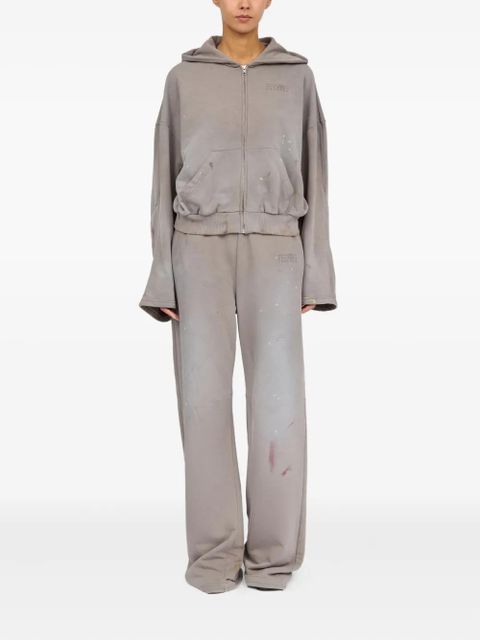 MM6 Maison Margiela numbers-print hoodie - Grey - zdjęcie produktu nr 2