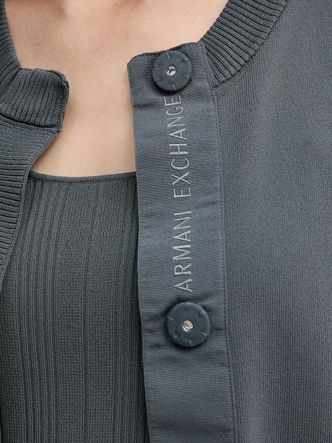 Armani Exchange kardigan damski kolor szary lekki XW000762 AF10352