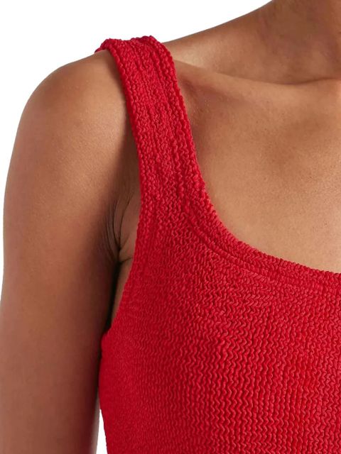 Hunza G square-neck swimsuit - Red