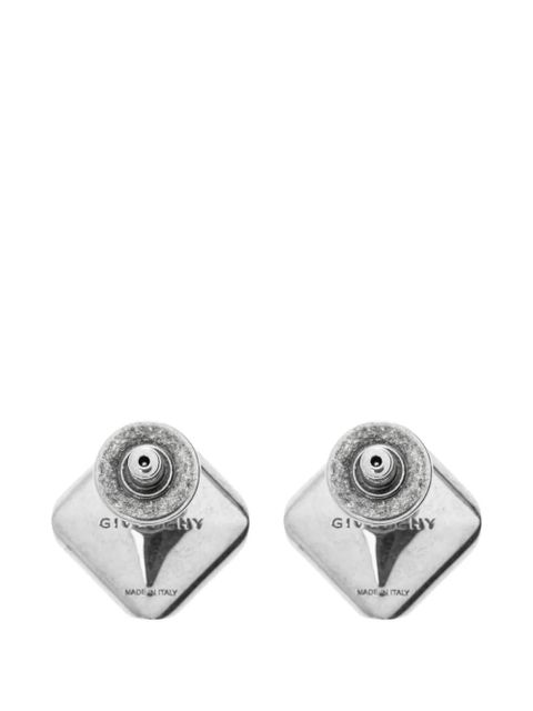 Givenchy Deconstructed Crystals crystal-embellished square earrings - Silver