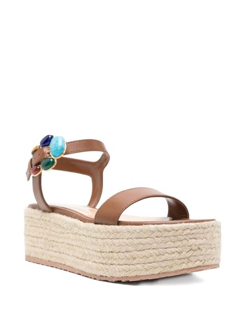 Gianvito Rossi gemstone platform sandals - Brown - zdjęcie produktu nr 2