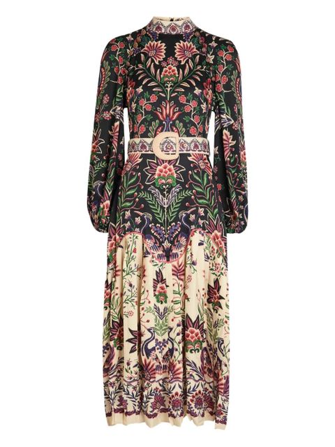 FARM Rio belt-detail midi dress - Black - zdjęcie produktu nr 1