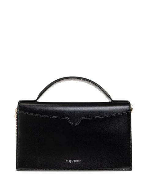 Alexander McQueen skull chain-embellished tote bag - Black