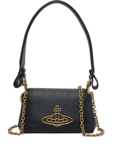 Vivienne Westwood Orb-plaque leather shoulder bag - Black - zdjęcie produktu nr 1