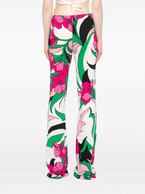 PINKO floral-print trousers - White