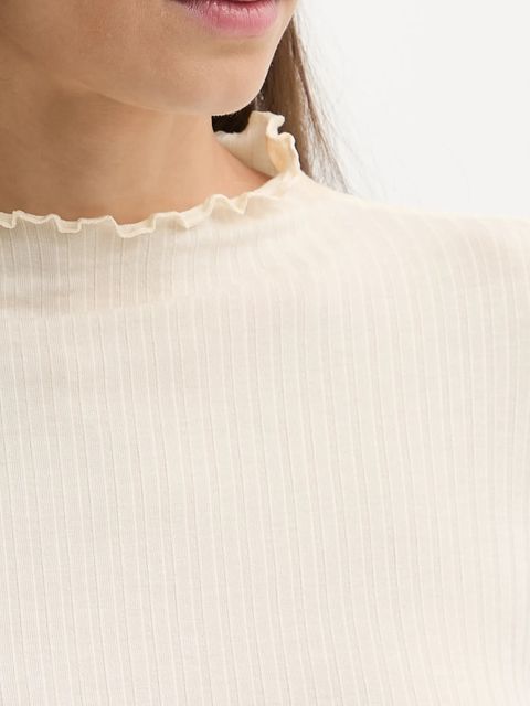 Marc O'Polo longsleeve kolor beżowy z półgolfem 5000007536