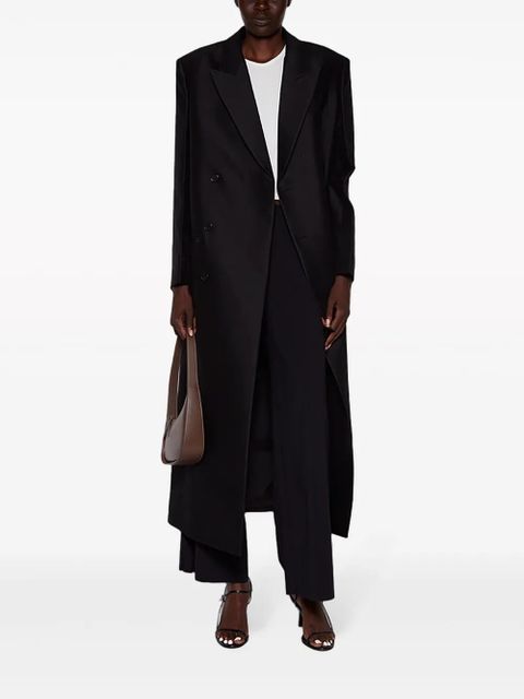 The Row Catena wool-silk coat - Black - zdjęcie produktu nr 2