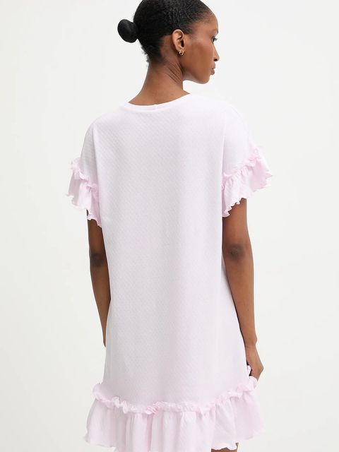 Answear.LAB koszula nocna bawełniana damska kolor różowy bawełniana