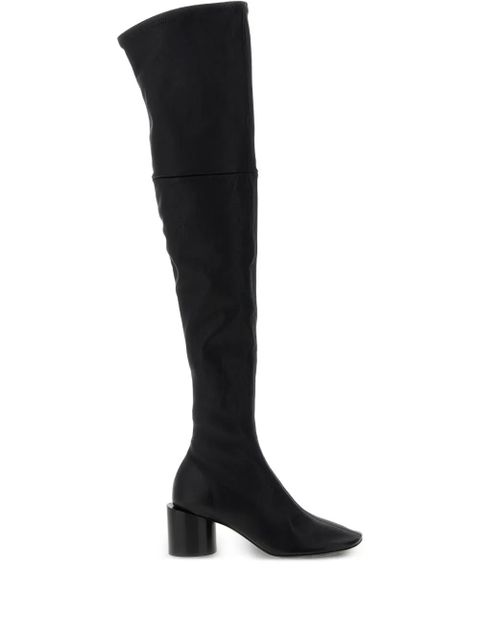 Jil Sander 60mm leather round-toe boots - Black - zdjęcie produktu nr 1