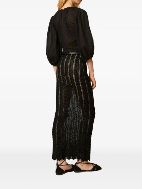 TWINSET knitted maxi skirt - Black