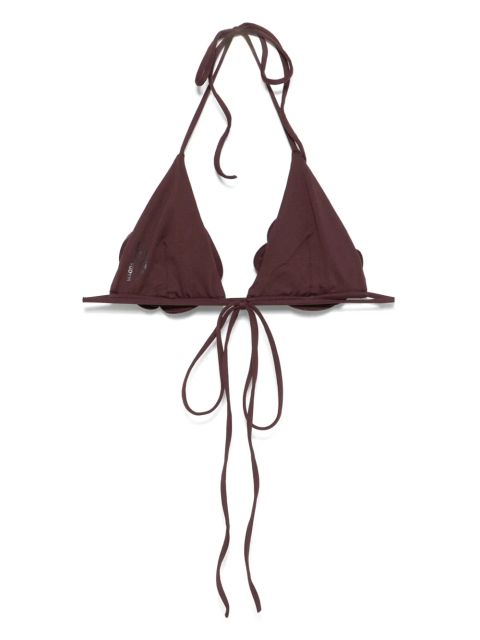 Magda Butrym Floral bikini top - Brown