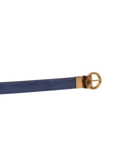 PINKO leather buckle belt - Blue