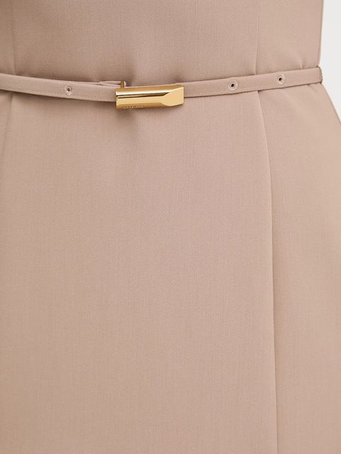 Marciano by Guess sukienka DALIA kolor beżowy mini rozkloszowana 5BGK17 7046A