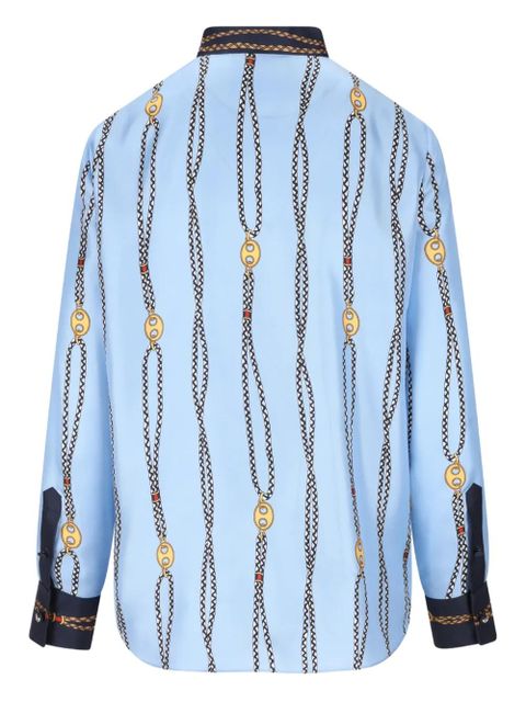 Gucci chain-print shirt - Blue - zdjęcie produktu nr 2