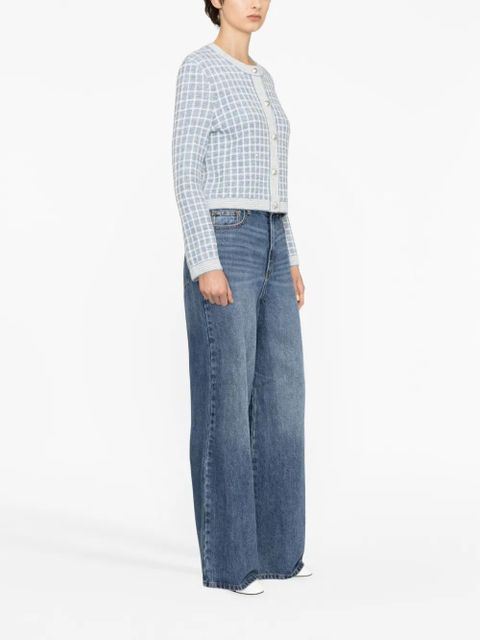 Self-Portrait wide-leg jeans - Blue