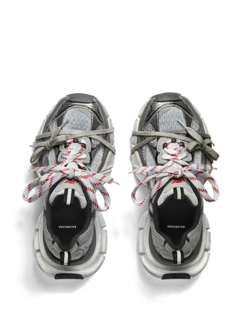Balenciaga 3XL panelled lace-up sneakers - Grey