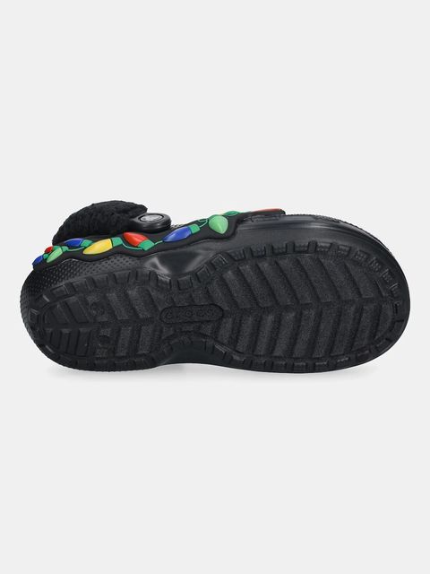 Crocs kapcie Classic Lined Holiday Lights Clog kolor czarny 212054