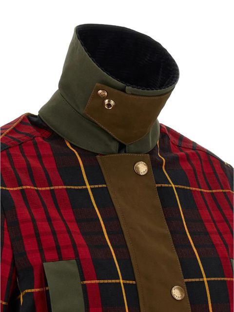 Alexander McQueen tartan patchwork jacket - Brown