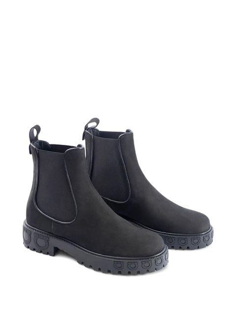 Ferragamo elastic-side Chelsea boots - Black - zdjęcie produktu nr 2