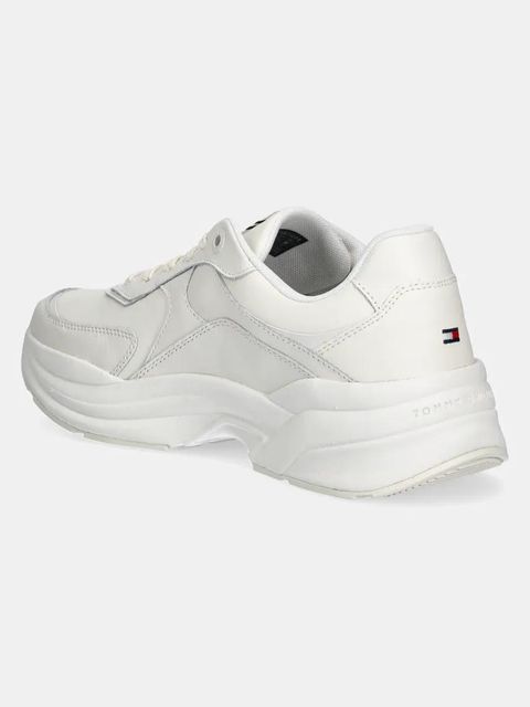 Tommy Hilfiger sneakersy skórzane IM INES CHUNKY SNEAKER damskie kolor biały FW0FW08556