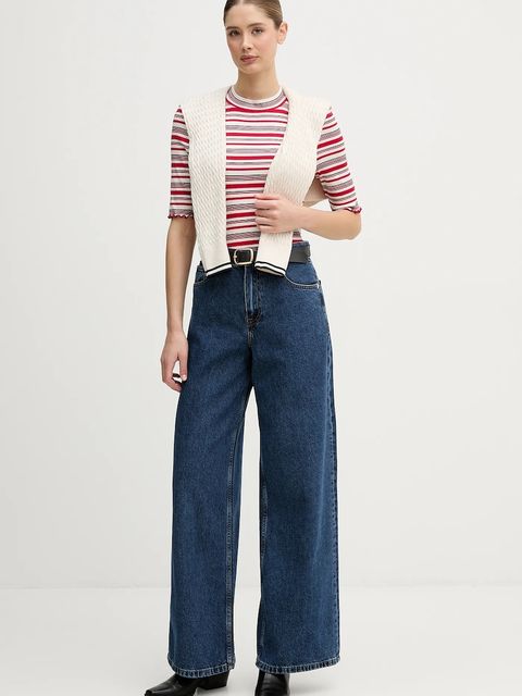 Tommy Hilfiger jeansy damskie kolor granatowy WW0WW47695 - zdjęcie produktu nr 2