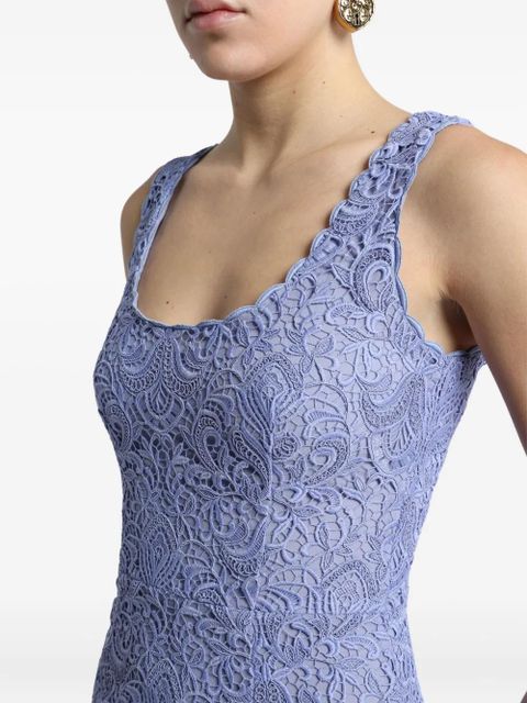 ETRO macramé mini dress - Purple