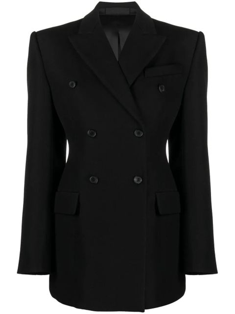WARDROBE.NYC Contour double-breasted blazer - Black - zdjęcie produktu nr 1