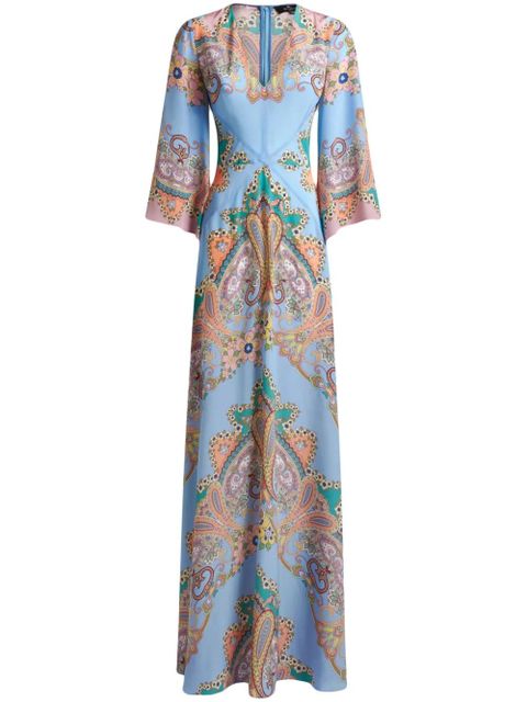 ETRO paisley-print maxi dress - Blue - zdjęcie produktu nr 2