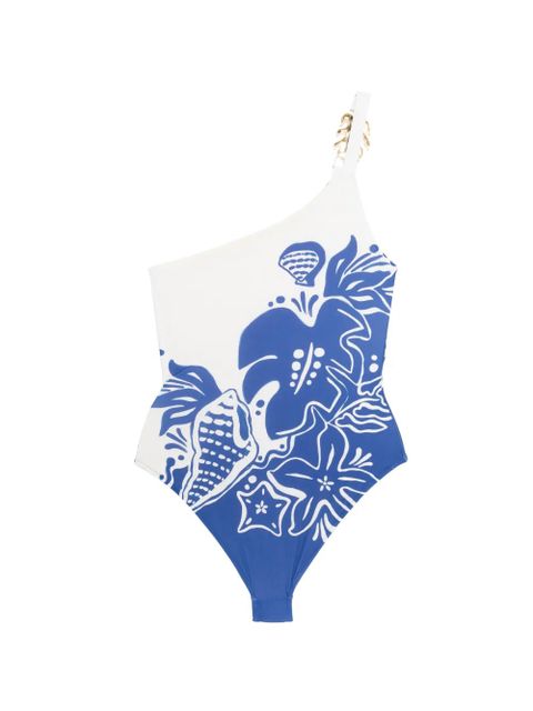 FARM Rio floral-print swimsuit - Blue - zdjęcie produktu nr 2