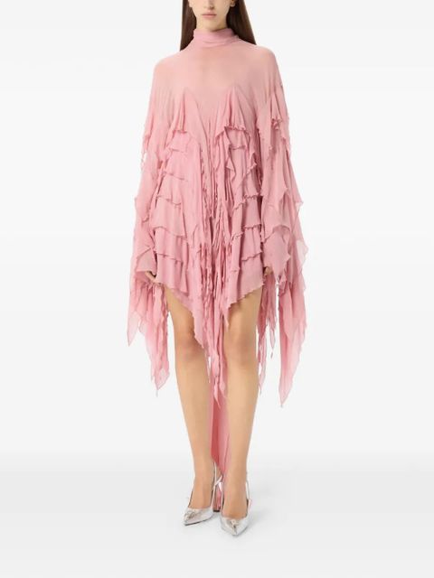 Blumarine ruffled mini dress - Pink