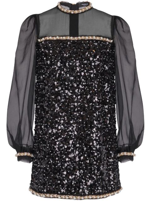 Balmain sequin detailing dress - Black - zdjęcie produktu nr 1