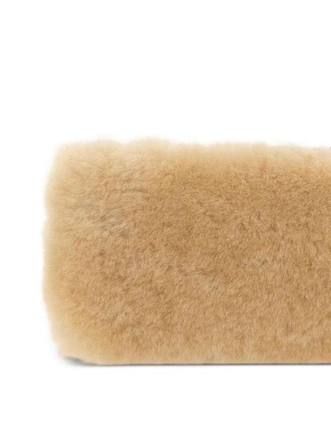 Marge Sherwood shearing hear-zipper wallet - Neutrals