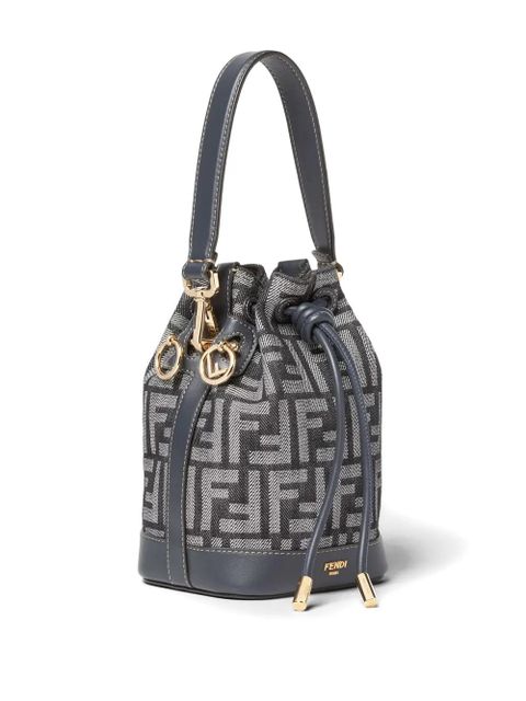 FENDI Mon Tresor drawstring bucket logo - Blue