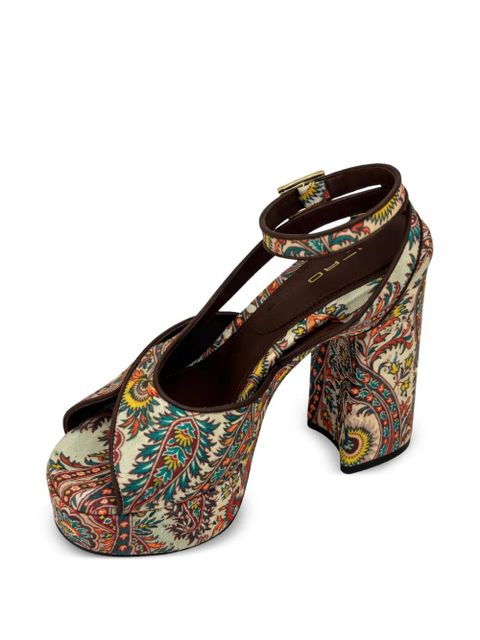 ETRO paisley-print buckle sandals - Neutrals - zdjęcie produktu nr 2