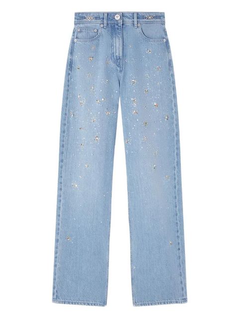 Versace embellished high-waist jeans - Blue - zdjęcie produktu nr 1
