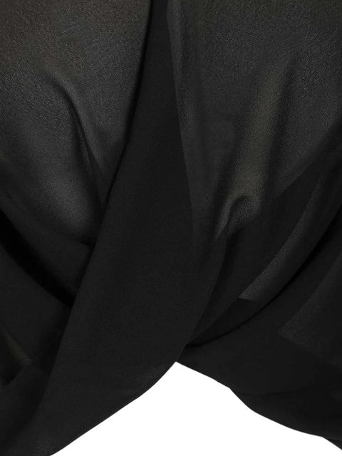 MM6 Maison Margiela draped V-neck top - Black