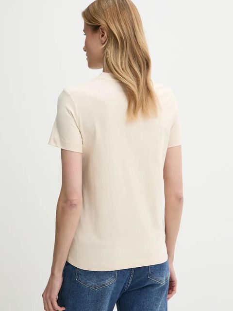 Calvin Klein Jeans t-shirt bawełniany damski kolor beżowy J20J225256 - zdjęcie produktu nr 2