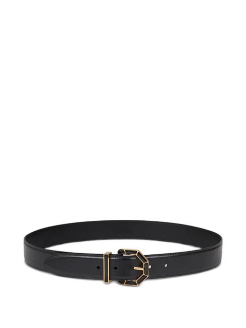 ETRO geometric-buckle leather belt - Black - zdjęcie produktu nr 1