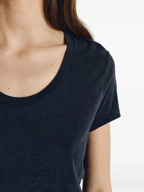 American Vintage Jacksonville scoop neck T-shirt - Blue