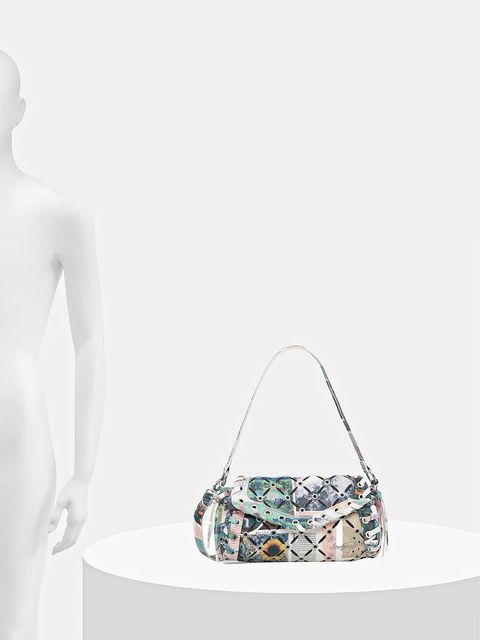 Desigual torebka JULIETT CUT OUT kolor zielony 25WAXD02