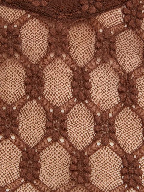 Bardot bluzka ADONI damska kolor brązowy wzorzysta 59473TB