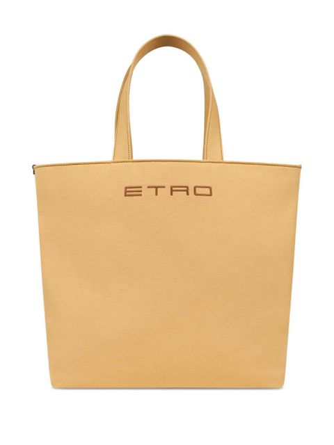 ETRO x Agostino Iacurci canvas tote bag - Yellow