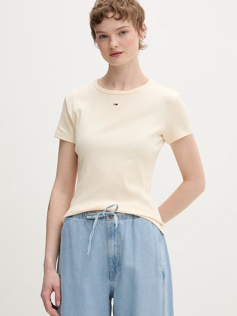 Tommy Jeans t-shirt basic damski bawełniany z elastanem - zdjęcie produktu nr 2