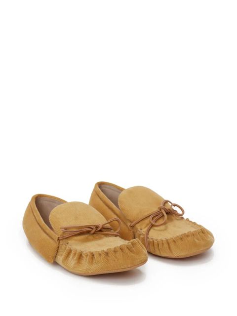 JW Anderson corduroy moccasin loafers - Yellow